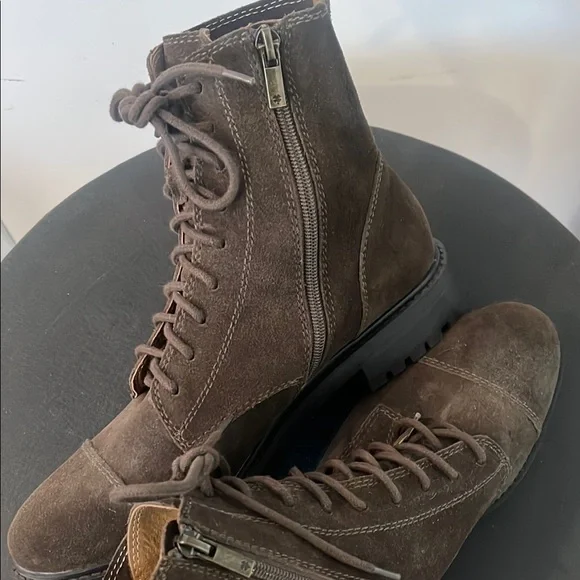 Lucky Brand Brown Lace-Up Boots - Picture 4 of 4